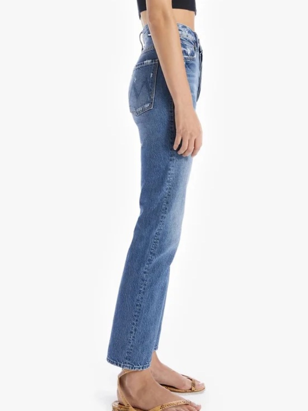 MOTHER Women Jeans High Rise - Light Blue Wash - Picture 14 of 16